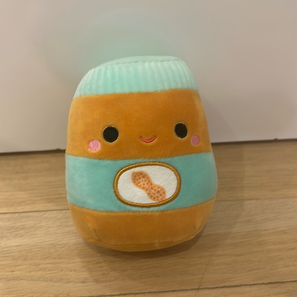Squishmallows Antoine Peanut Butter Jar Plush Toy Small 6-14" Brown